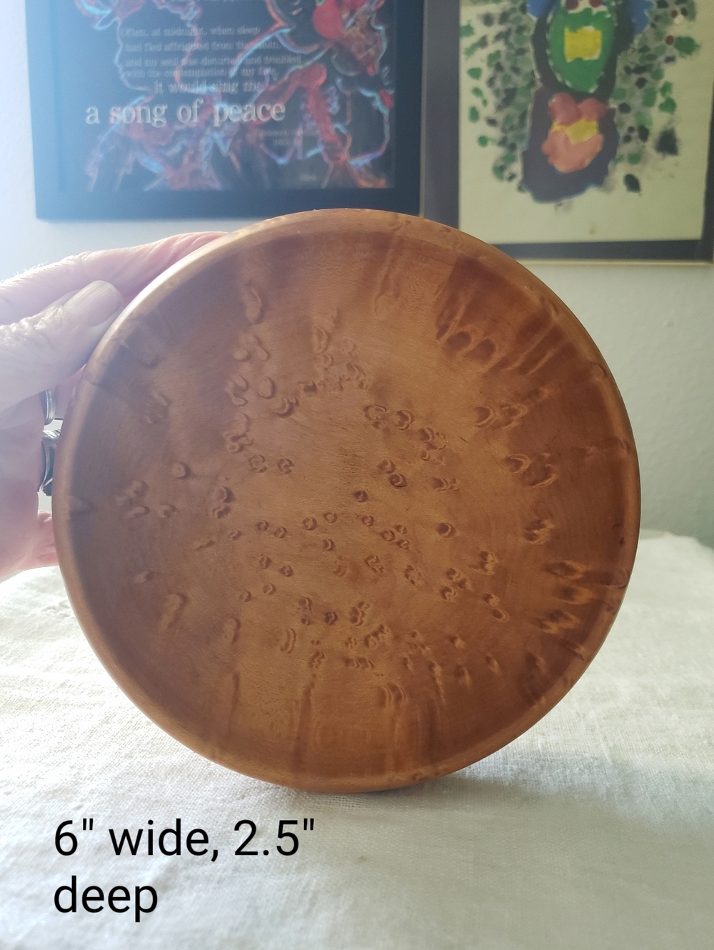 Hand Made Birdseye Maple Bowl